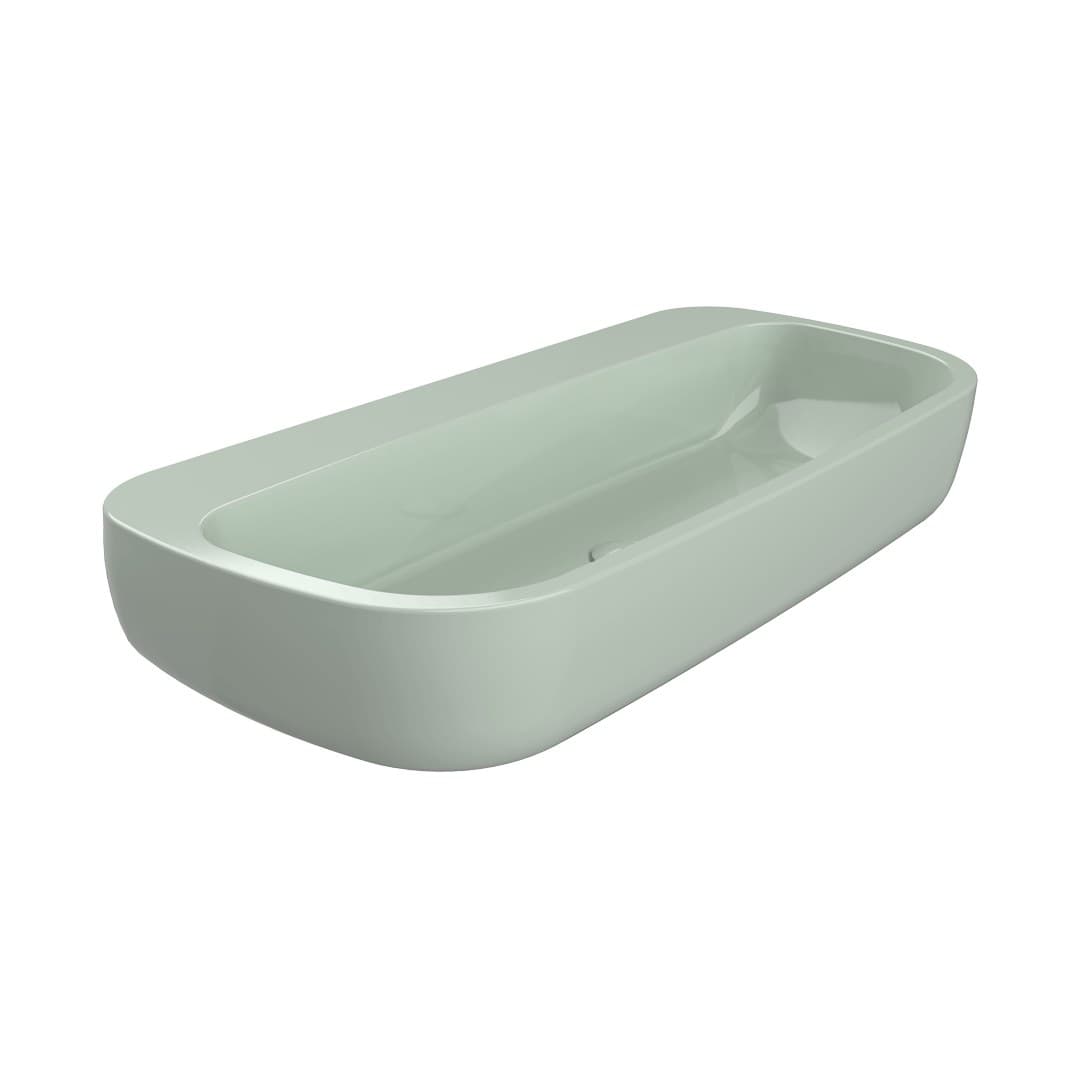 Flaminia MONÒ 100 – Νιπτήρας Επικαθήμενος – Verde Giada Glossy (MN100LVG)