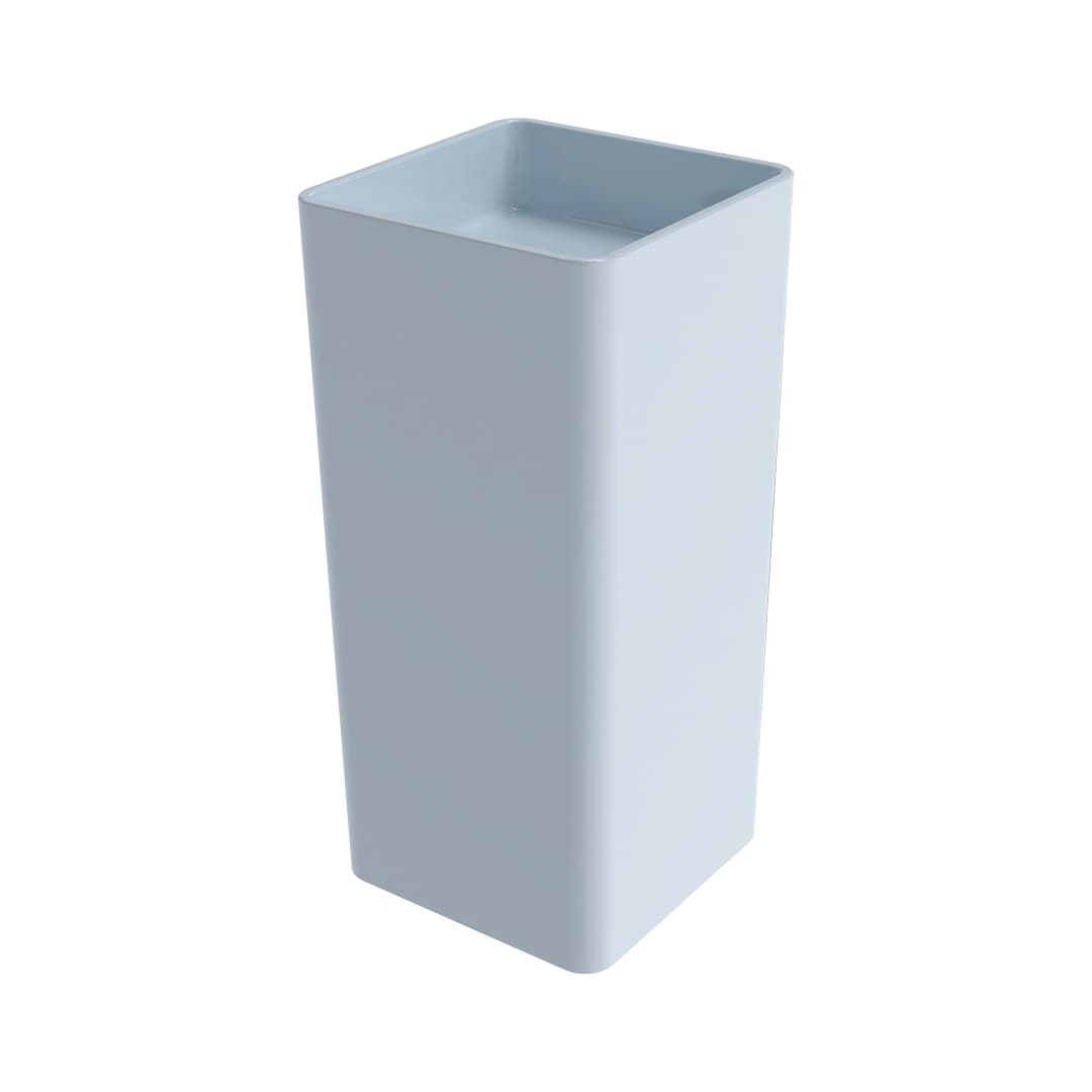 Flaminia MONOWASH – Νιπτήρας Επιδαπέδιος – Freestanding column-basin – floor drain – Azzurro Polvere Glossy (MW40CAP)