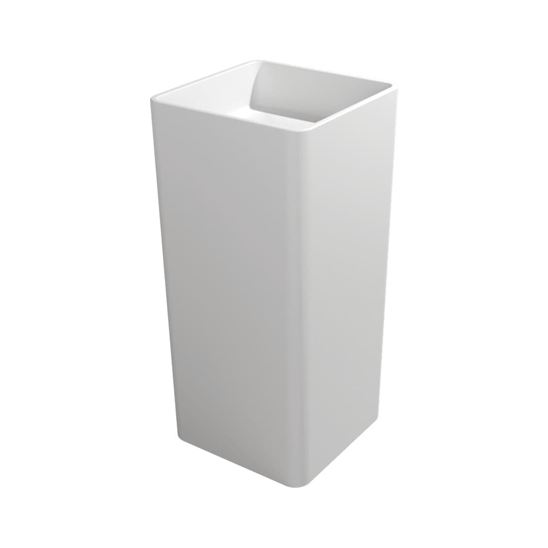Flaminia MONOWASH – Νιπτήρας Επιδαπέδιος – Column basin – wall drain – Latte Matt (MW40PLAT)