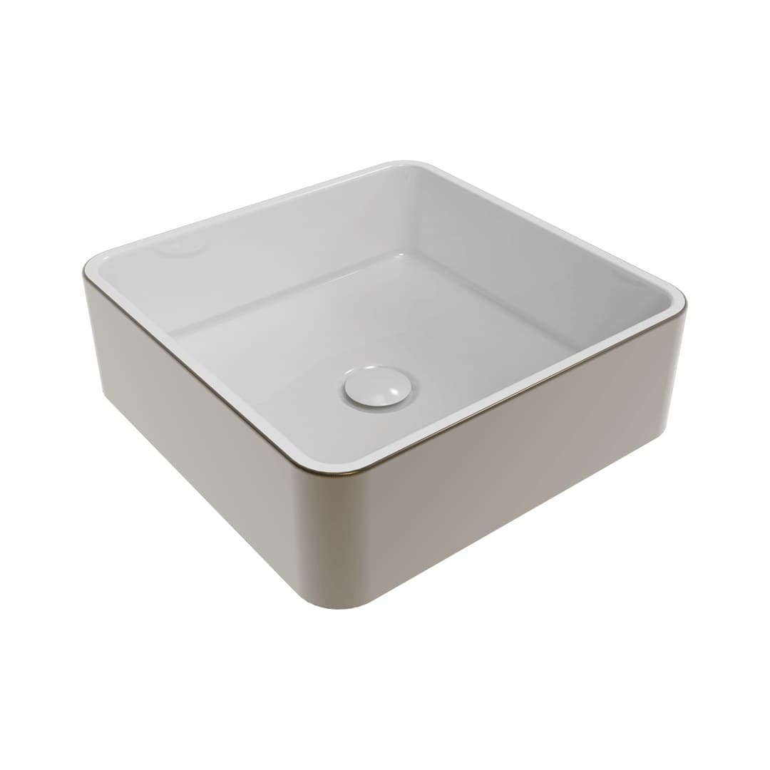 Flaminia MINIWASH 40 – Νιπτήρας Επικαθήμενος – Metal Platinum Glossy (MWL40PLA)