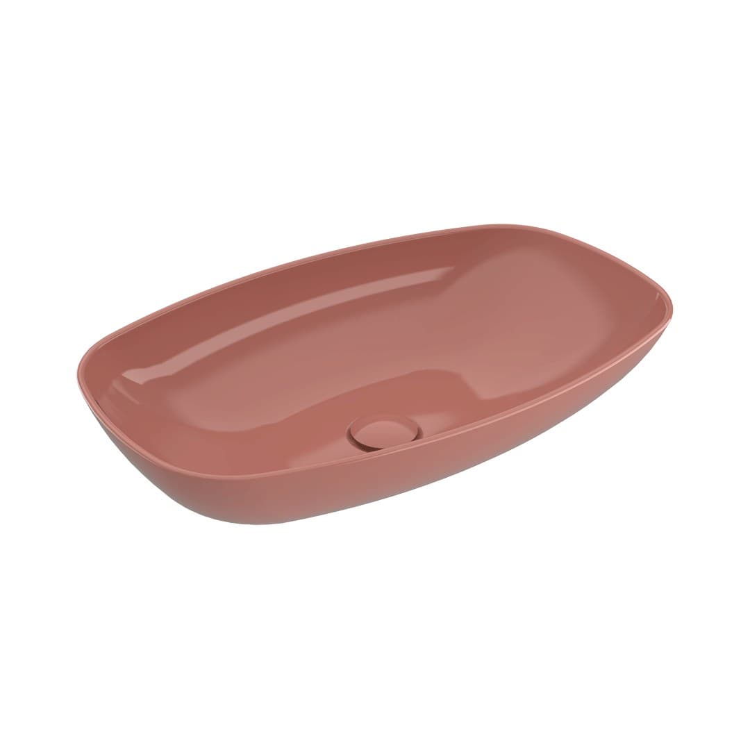 Flaminia NUDASLIM 60 – Νιπτήρας Επικαθήμενος – Countertop – wall hung basin – Terracotta Glossy (ND60LTC)