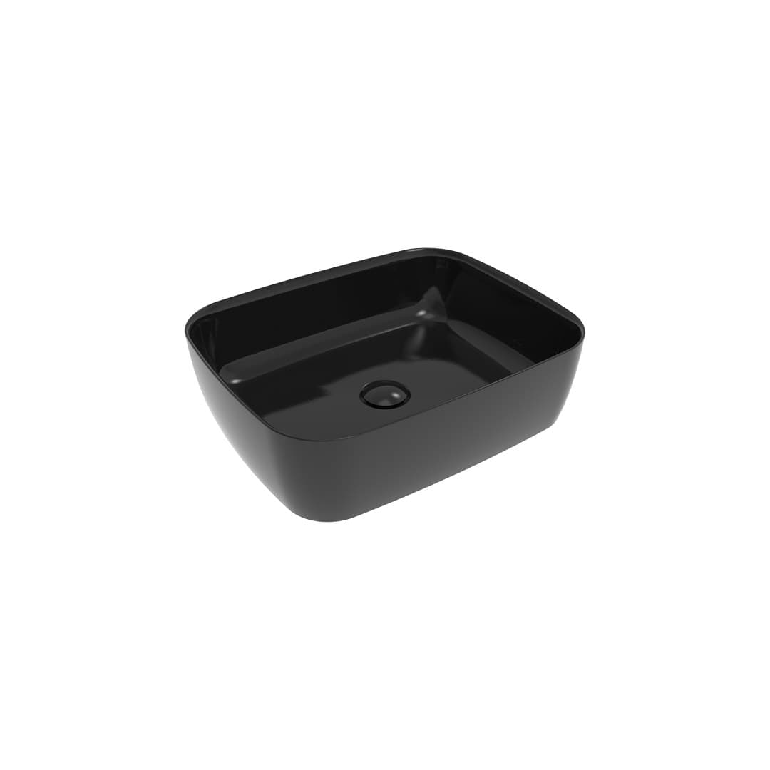 Flaminia PLAY 52 – Νιπτήρας Επικαθήμενος – Black Glossy (PY52ANER)