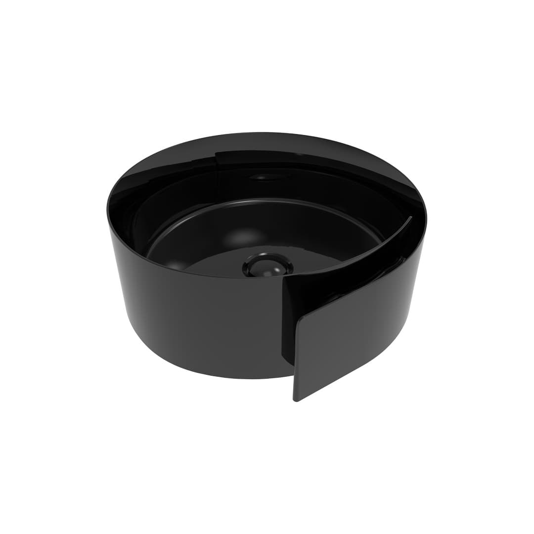 Flaminia ROLL 44 – Νιπτήρας Επικαθήμενος – Black Glossy (RL44LNER)