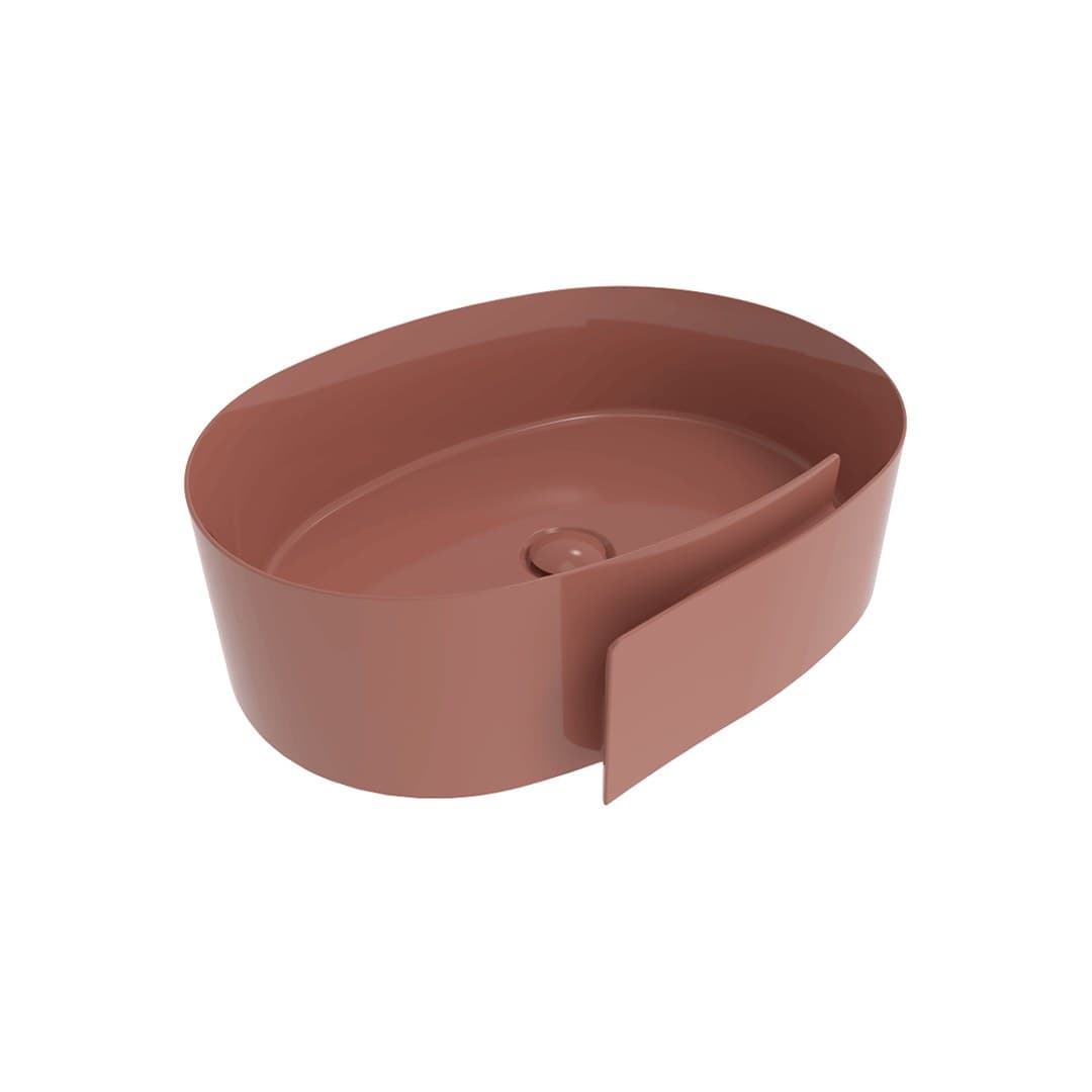 Flaminia ROLL 56 – Νιπτήρας Επικαθήμενος – Terracotta Glossy (RL56LTC)