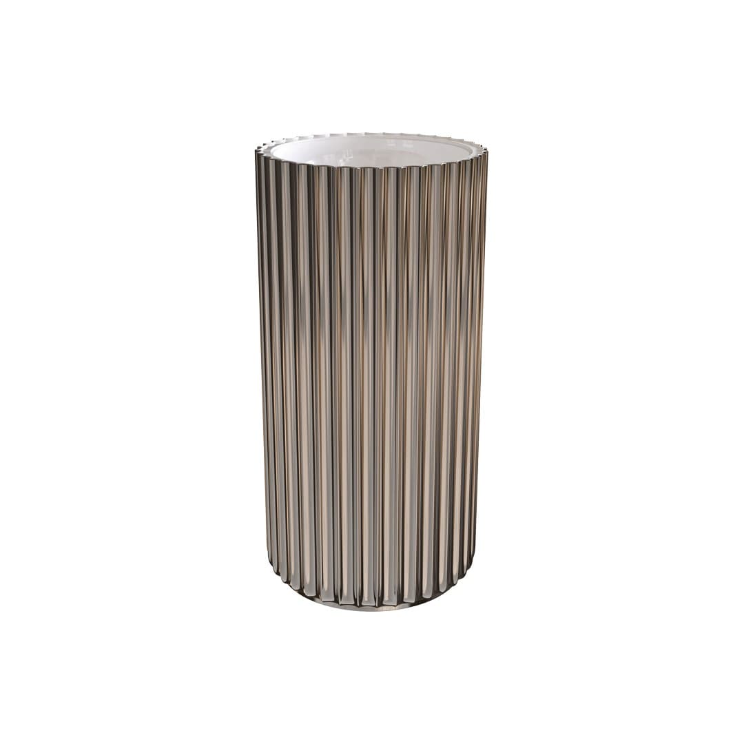 Flaminia MONOSETTECENTO – Νιπτήρας Επιδαπέδιος – Freestanding column-basin – floor drain – Metal Platinum Glossy (SE44CPLA)