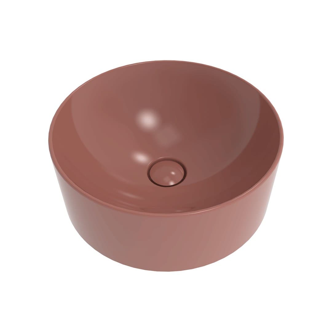 Flaminia TWINSET SLIM – Νιπτήρας Επικαθήμενος – Countertop basin – Terracotta Glossy (TW42CTC)