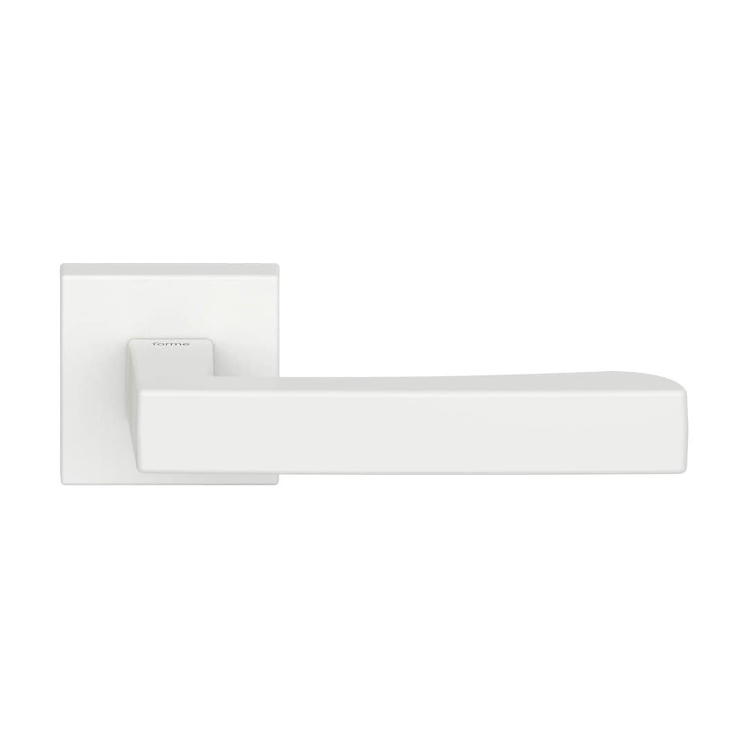 Forme Hammer – Πόμολο Πόρτας Ροζέτα – Square rosette Fixa – Matt White (A257-RFXQ0-B31)