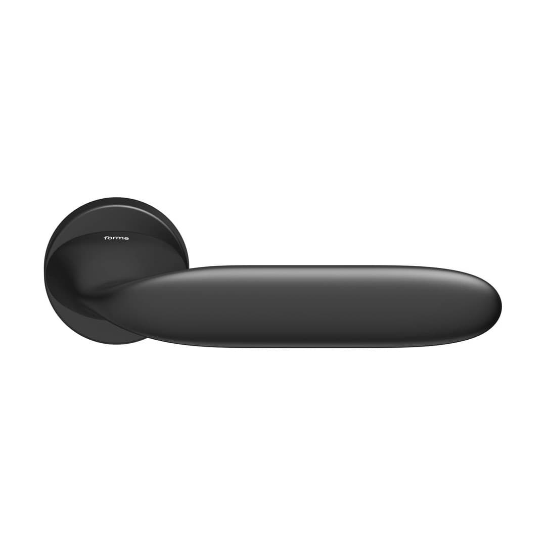 Forme Moon – Πόμολο Πόρτας Ροζέτα – Round rosette Fixa – Matt Black (A493-RFXT0-N52)