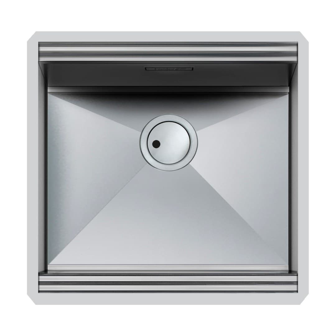 Foster Milano – Νεροχύτης 1 Γούρνας – Υποκαθήμενος 510×500 mm – Stainless steel (Brushed in line) (1013 850)
