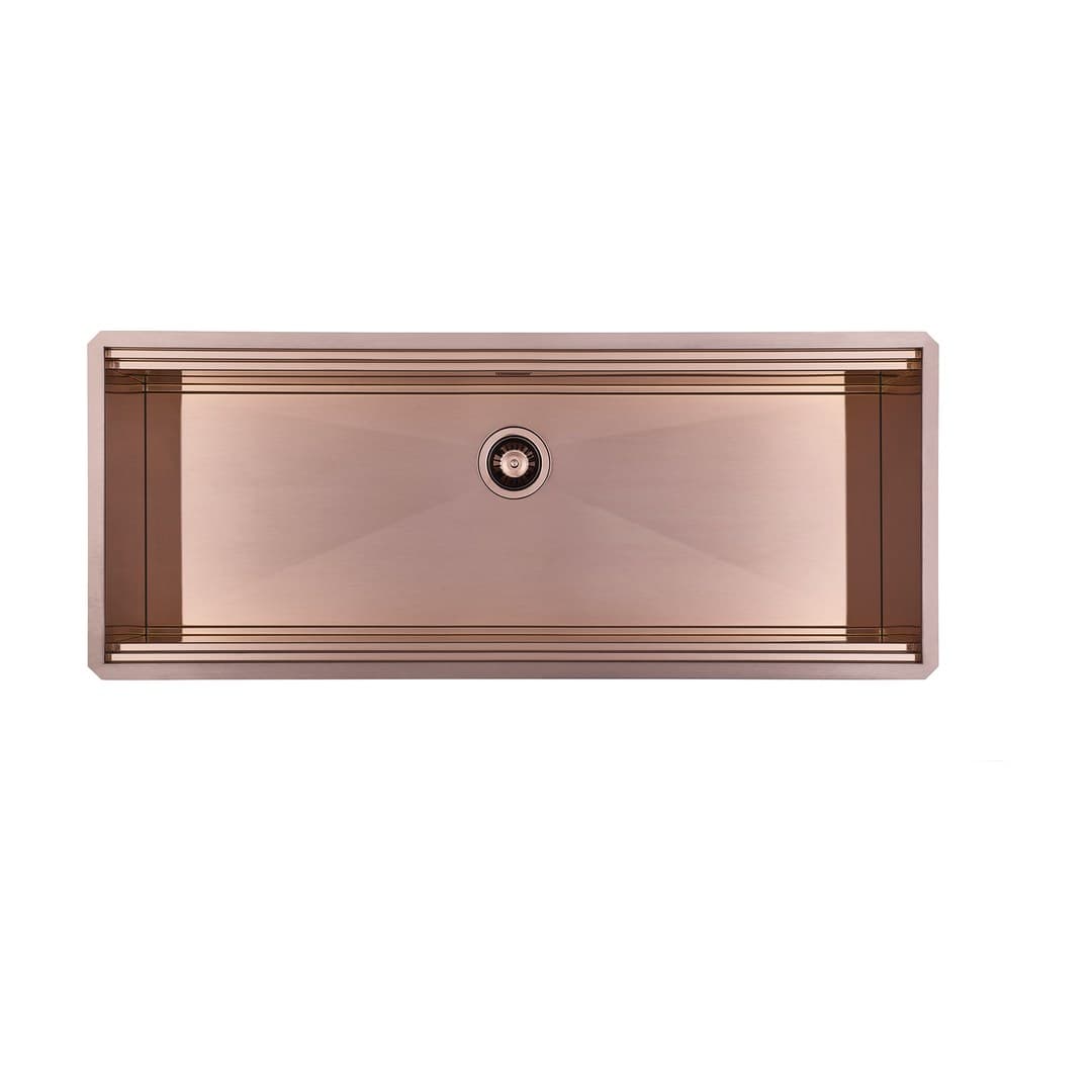 Foster Happy Hour – Νεροχύτης 1 Γούρνας – Υποκαθήμενος 1236×503 mm – Copper (Brushed in line) (1049 858)