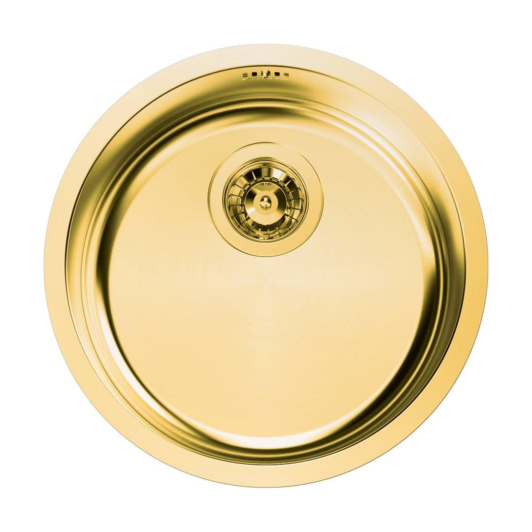 Foster Circolari – Νεροχύτης 1 Γούρνας – Υποκαθήμενος ø 425 – Gold (Foster brushed) (1130 869)