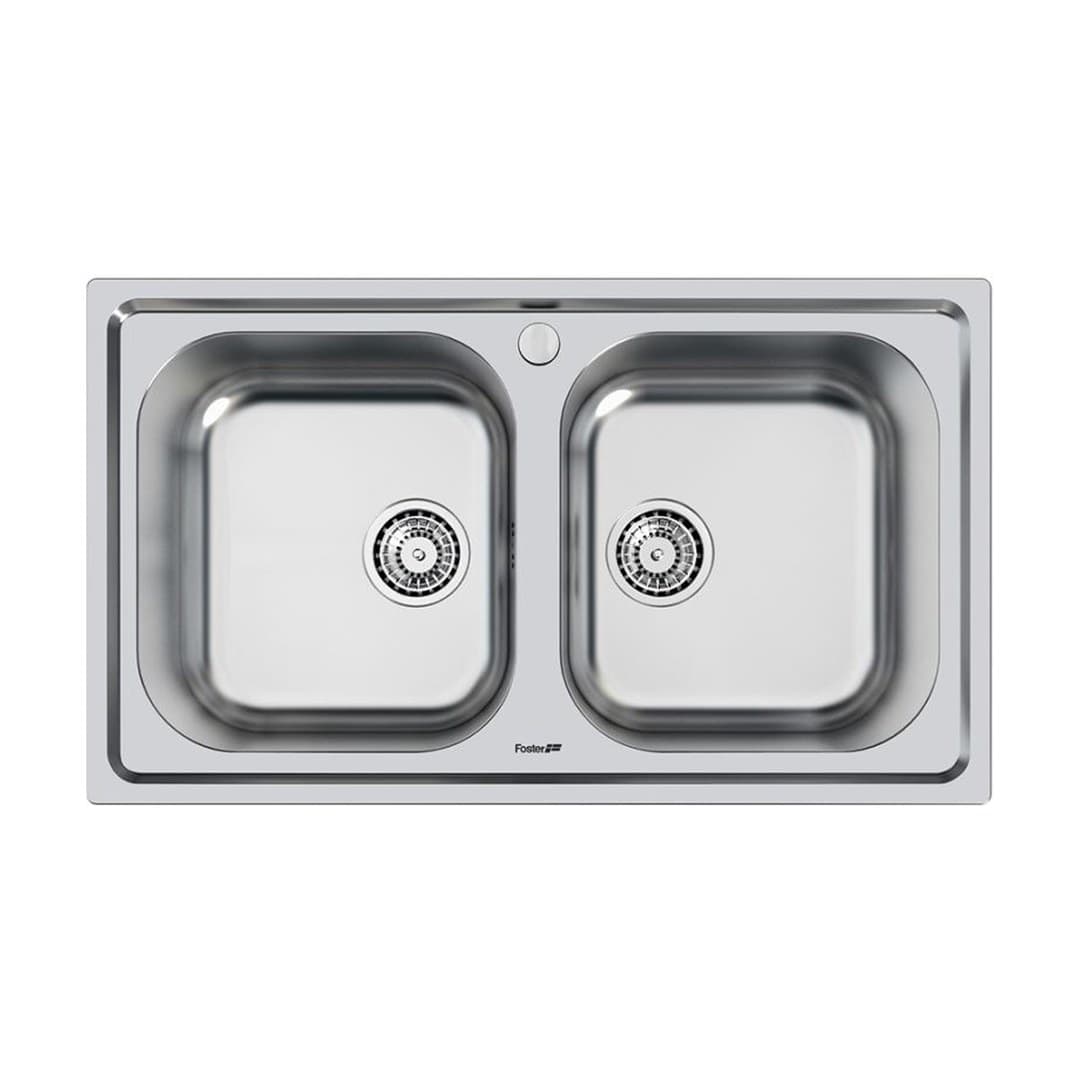 Foster F300 – Νεροχύτης 2 Γουρνών – Stainless steel (Foster brushed) (1352 060)