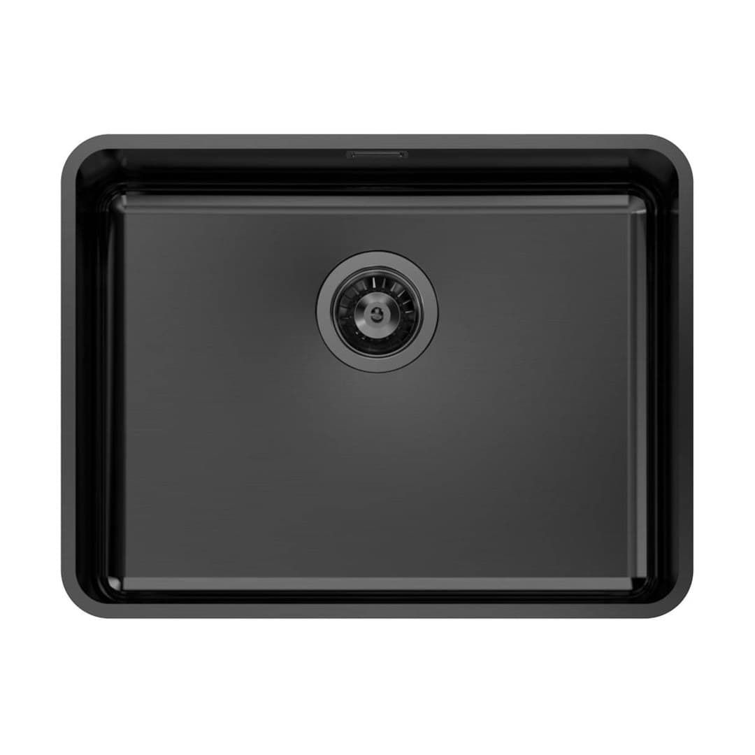 Foster S400 – Νεροχύτης 1 Γούρνας – Υποκαθήμενος 556×426 mm – Black (Foster brushed) (1865 853)