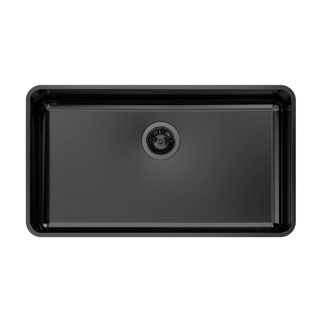 Foster S400 – Νεροχύτης 1 Γούρνας – Υποκαθήμενος 756×426 mm – Black (Foster brushed) (1870 853)
