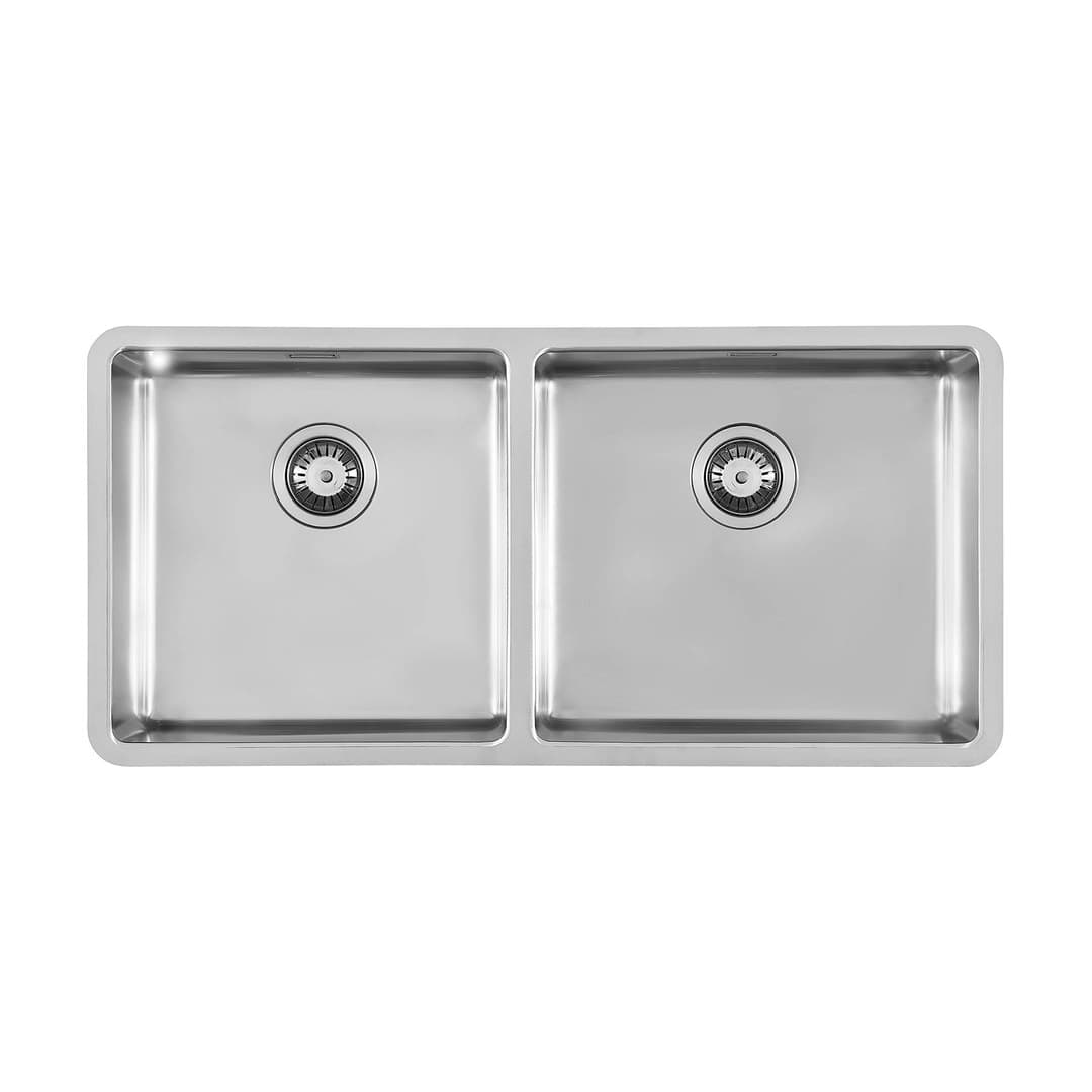 Foster KE – Νεροχύτης 2 Γουρνών – Υποκαθήμενος 930×450 mm – Stainless steel (Foster brushed) (2207 850)