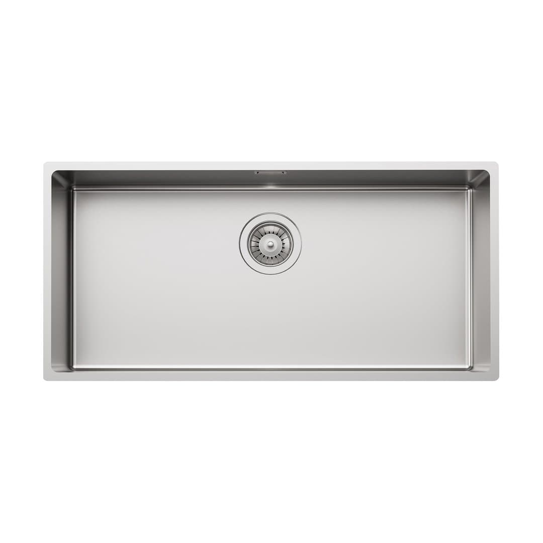 Foster Serie 35 – Νεροχύτης 1 Γούρνας – Υποκαθήμενος 780×380 mm – Stainless steel (Foster brushed) (3137 850)