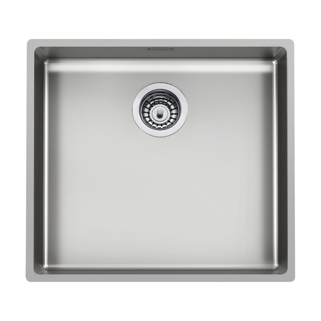 Foster Serie 45 – Νεροχύτης 1 Γούρνας – Υποκαθήμενος 530×480 mm – Stainless steel (Foster brushed) (3141 850)