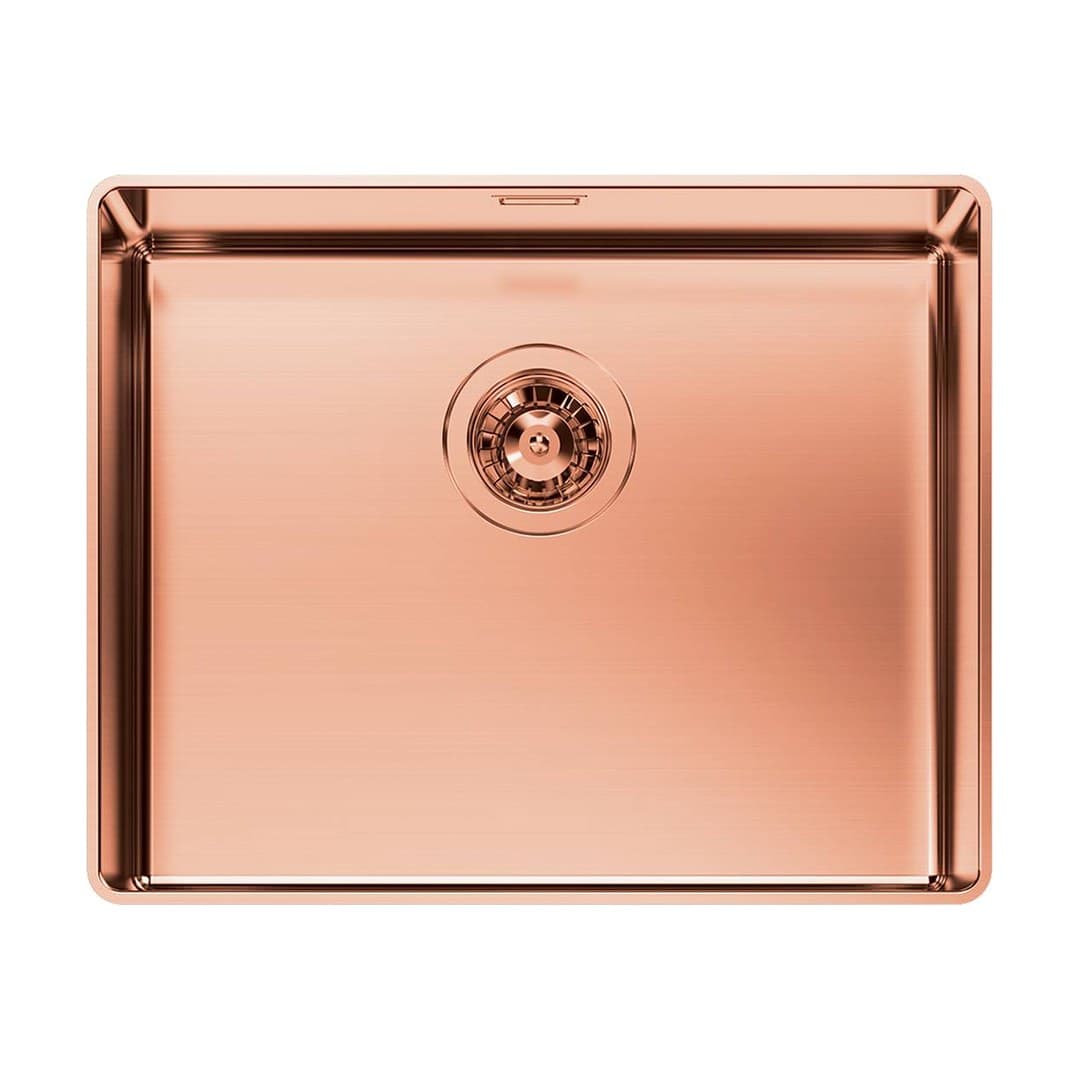 Foster Phantom – Νεροχύτης 1 Γούρνας – Υποκαθήμενος 516×416 mm – Copper (Brushed in line) (4350 058)