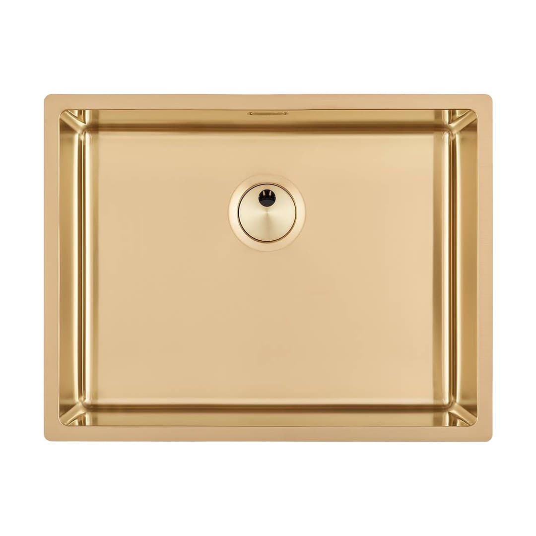 Foster Skin – Νεροχύτης 1 Γούρνας – Υποκαθήμενος 570×440 mm – Gold (Foster brushed) (4453 849)