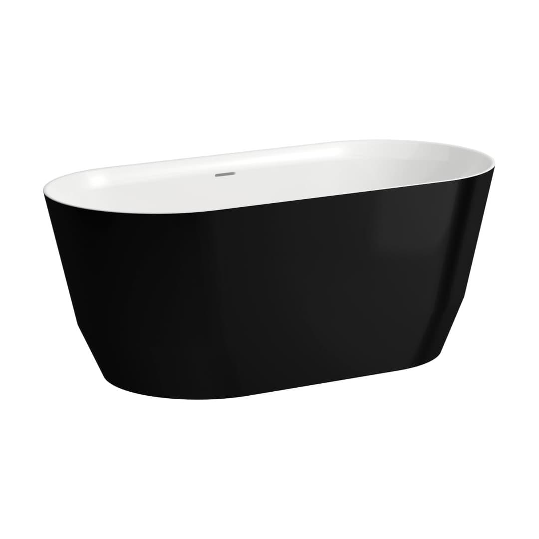 Laufen PRO – Μπανιέρα – 1500×700 mm, ελεύθερη – Outside black glossy/inside white glossy (H2439520640001)