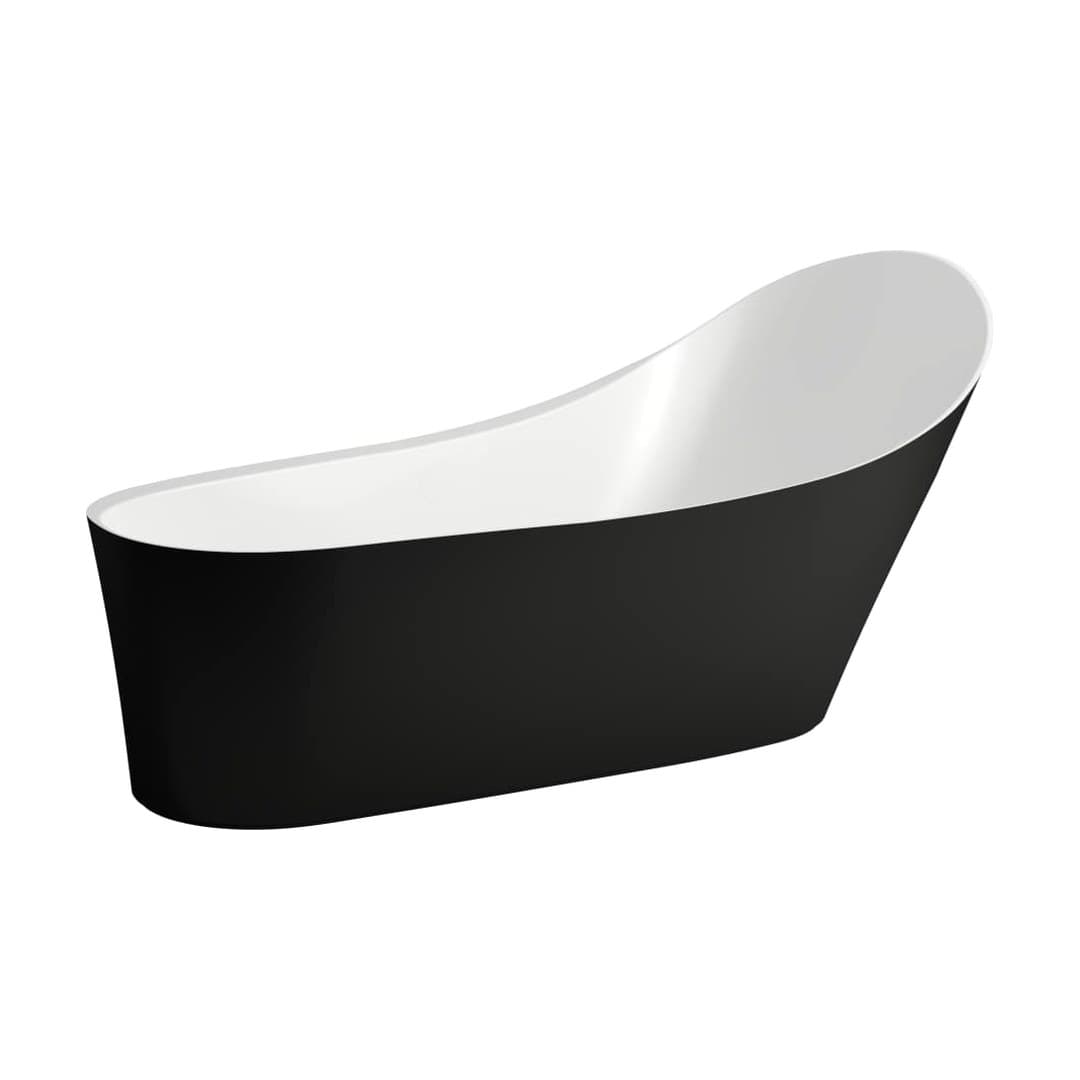 Laufen PALOMBA COLLECTION – Μπανιέρα – 1800×890 mm, ελεύθερη – Outside black matt/inside white matt (H2458020650001)