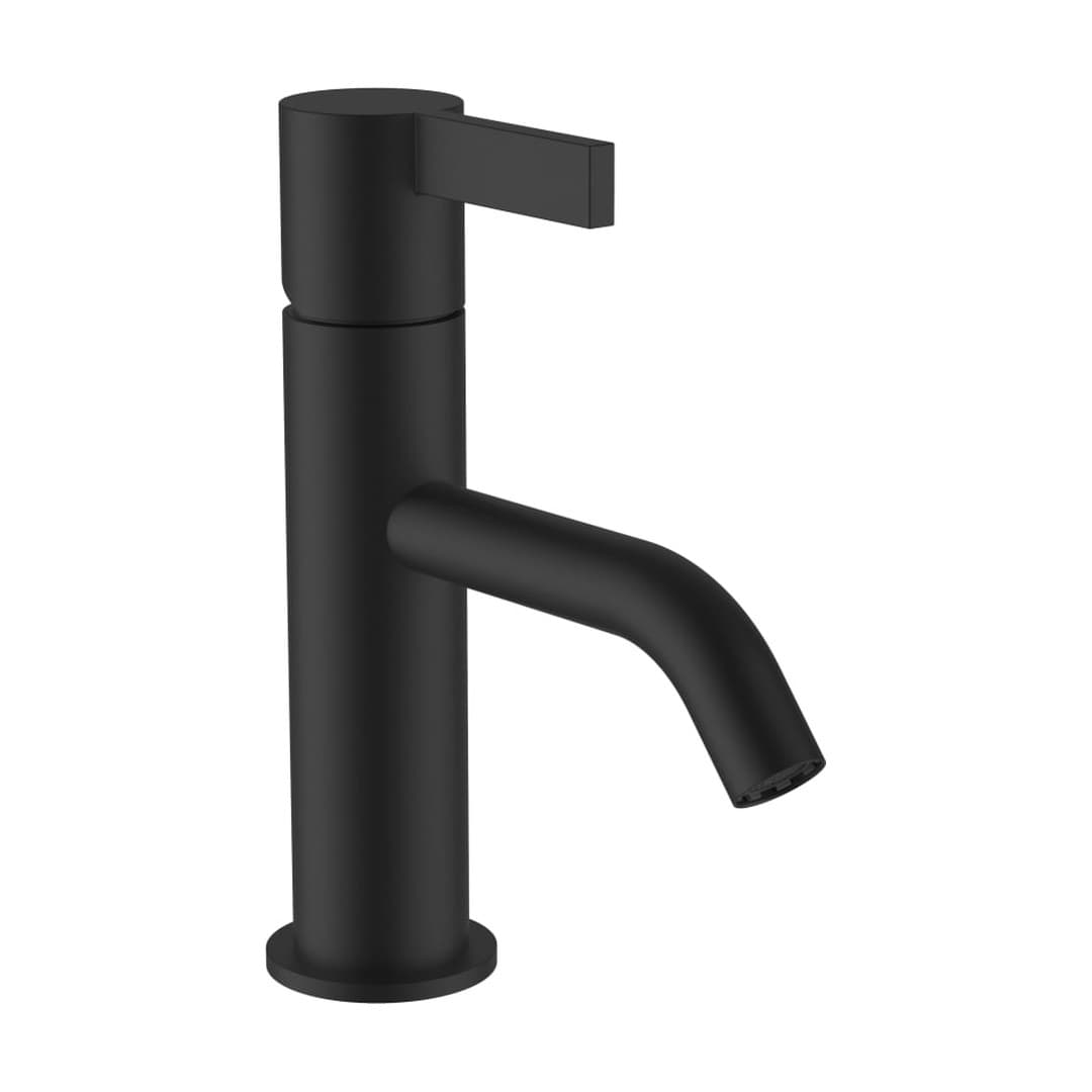 Laufen Kartell LAUFEN – Μπαταρία Νιπτήρα – προεξοχή 115 mm, χωρίς βαλβίδα – PVD Titanium black matt (H3113310811001)