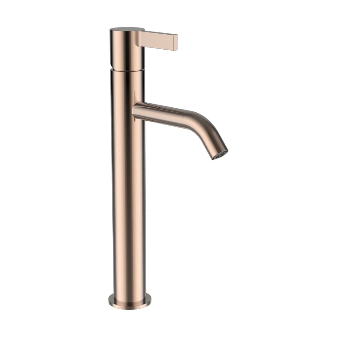 Laufen Kartell LAUFEN – Μπαταρία Νιπτήρα Ψηλή – προεξοχή 125 mm – PVD rosegold (H3113380821201)