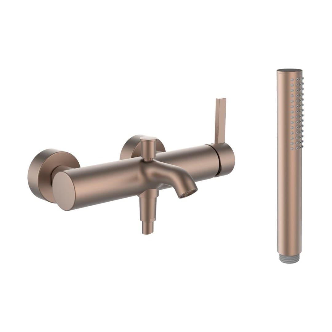 Laufen Kartell LAUFEN – Μπαταρία Λουτρού Τοίχου – σωλήνας 1800 mm, μονή – PVD rosegold brushed (H3213371681411)