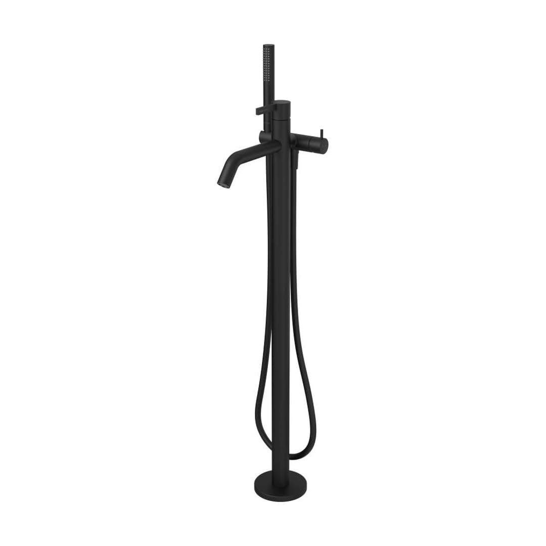 Laufen Kartell LAUFEN – Μπαταρία Λουτρού Δαπέδου – προεξοχή 203 mm, σωλήνας 1250 mm, για σώμα εντοιχισμού – PVD Titanium black matt (H3213380811211)