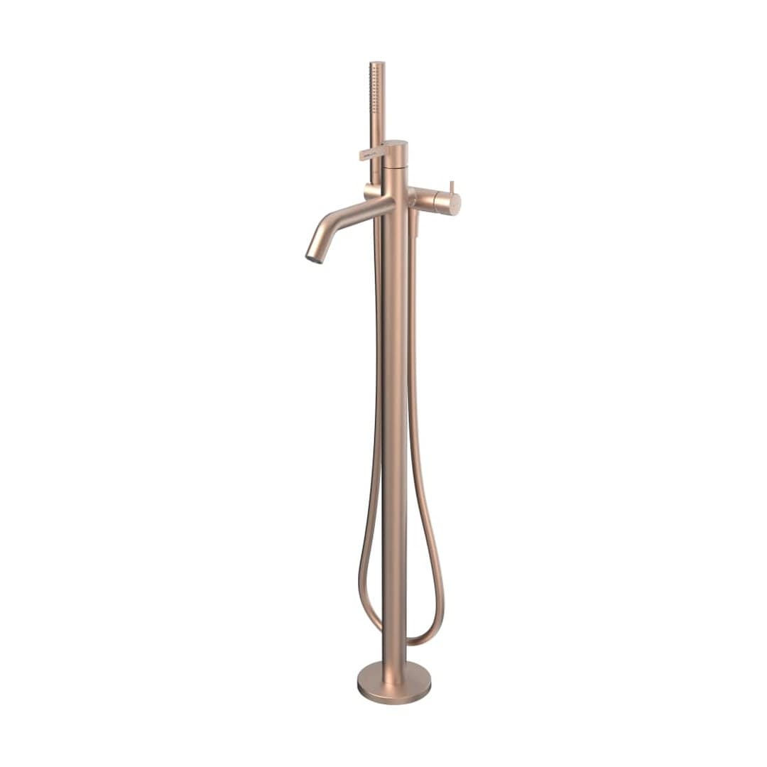 Laufen Kartell LAUFEN – Μπαταρία Λουτρού Δαπέδου – προεξοχή 203 mm, σωλήνας 1250 mm, για σώμα εντοιχισμού – PVD rosegold brushed (H3213381681211)