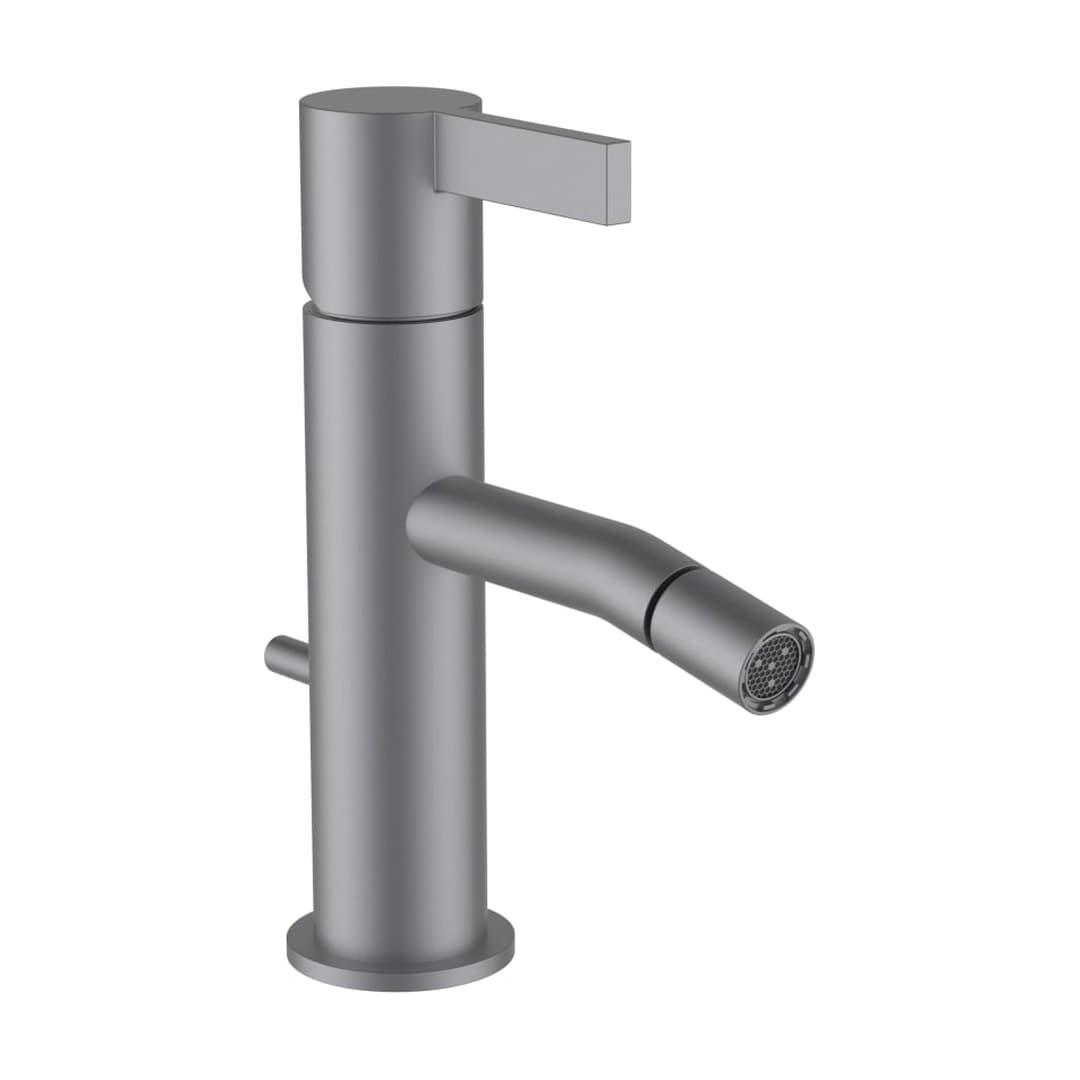 Laufen Kartell LAUFEN – Μπαταρία Μπιντέ – προεξοχή 110 mm, με μοχλό βαλβίδας, χωρίς βαλβίδα – PVD inox look (H3413310901031)