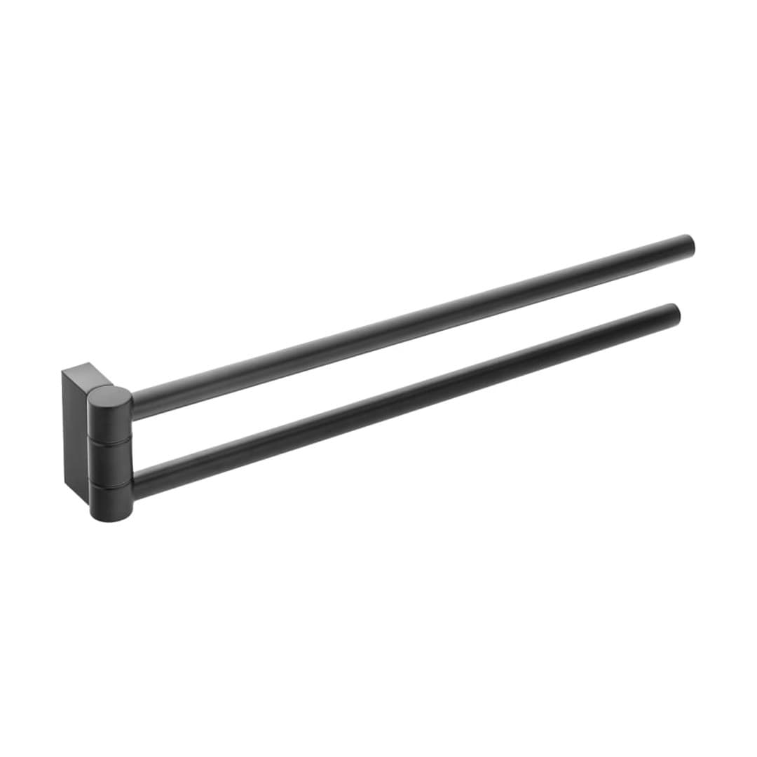 Laufen NIXIE – Πετσετοκρεμάστρα – 407×52 mm, διπλή – Black Matt (H3811514500011)