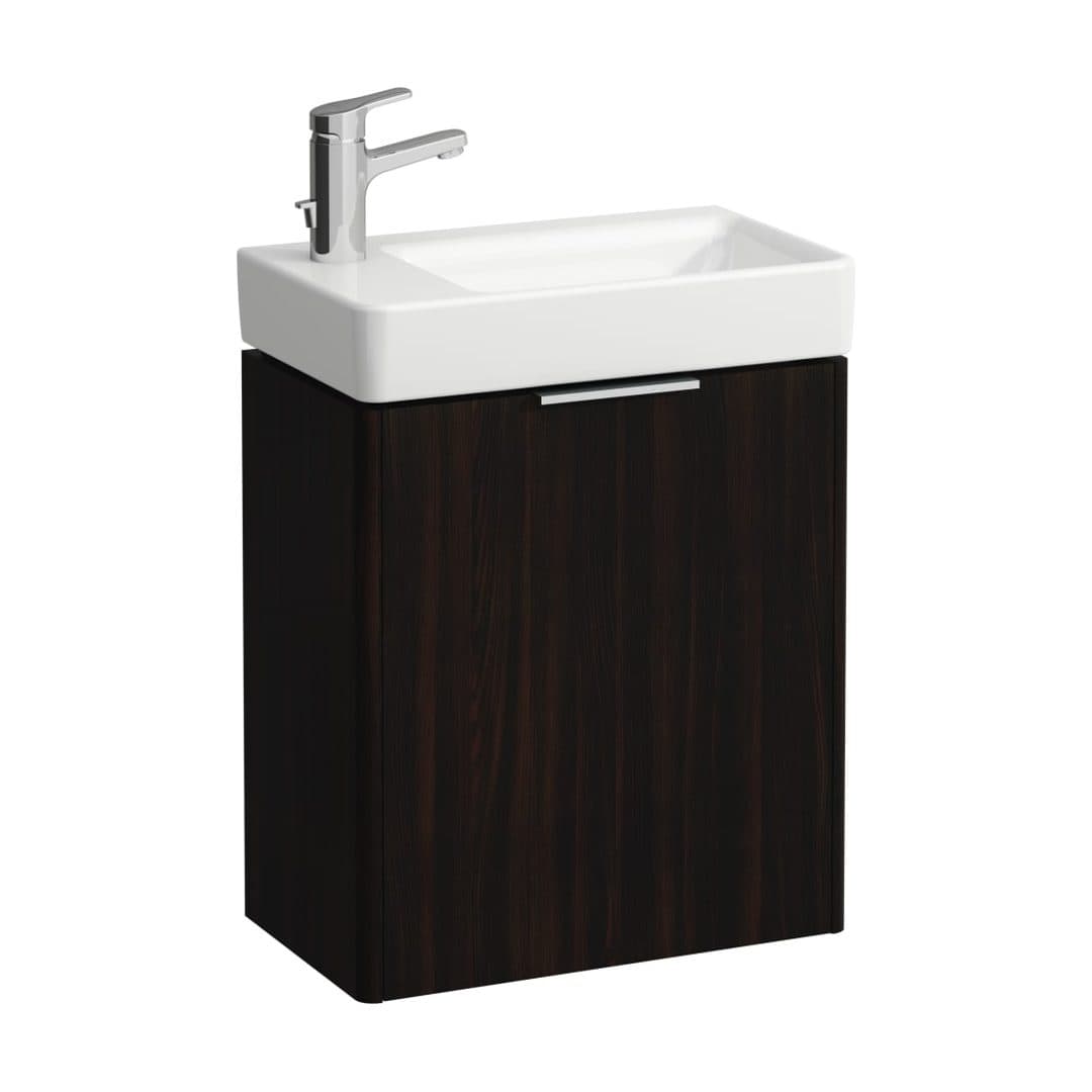 Laufen BASE – Έπιπλο Νιπτήρα – 460 mm, 1 πόρτα αριστερή – Dark brown elm (H4021011102631)