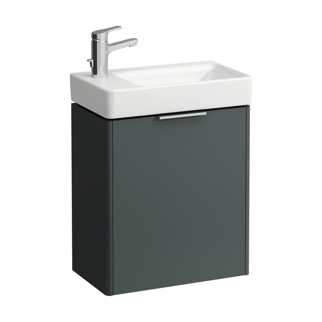 Laufen BASE – Έπιπλο Νιπτήρα – 460 mm, 1 πόρτα αριστερή – Traffic Grey (H4021011102661)