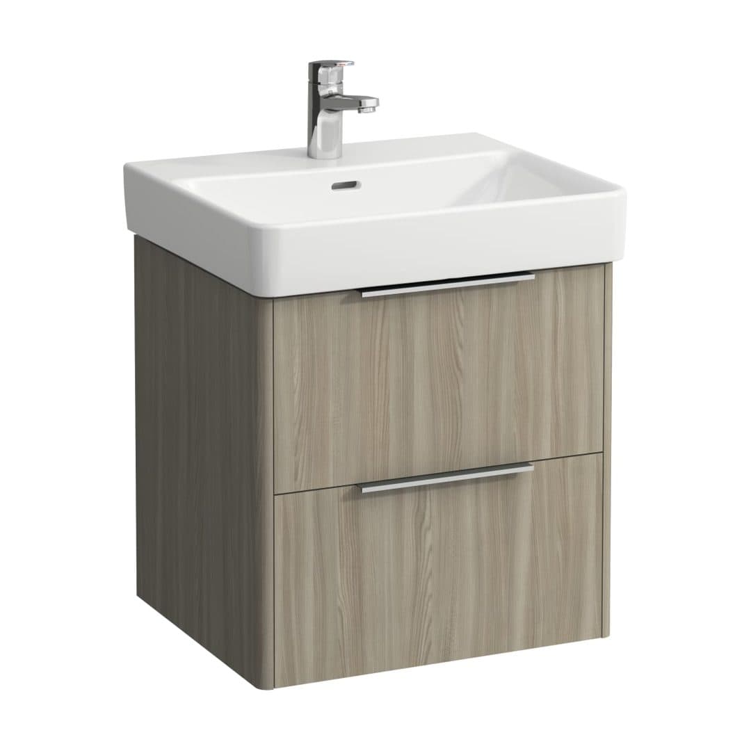 Laufen BASE – Έπιπλο Νιπτήρα – 520 mm, 2 συρτάρια, για νιπτήρα H810962 – Light elm (H4021721102621)