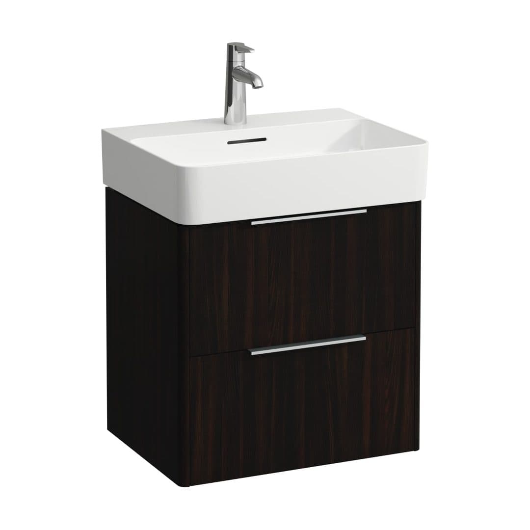 Laufen BASE – Έπιπλο Νιπτήρα – 535 mm, 2 συρτάρια – Dark brown elm (H4021921102631)