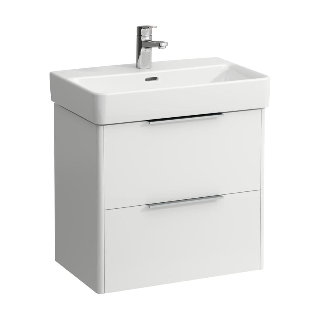 Laufen BASE – Έπιπλο Νιπτήρα – 570 mm, 2 συρτάρια, για νιπτήρα H818959 – White glossy (H4022121102611)