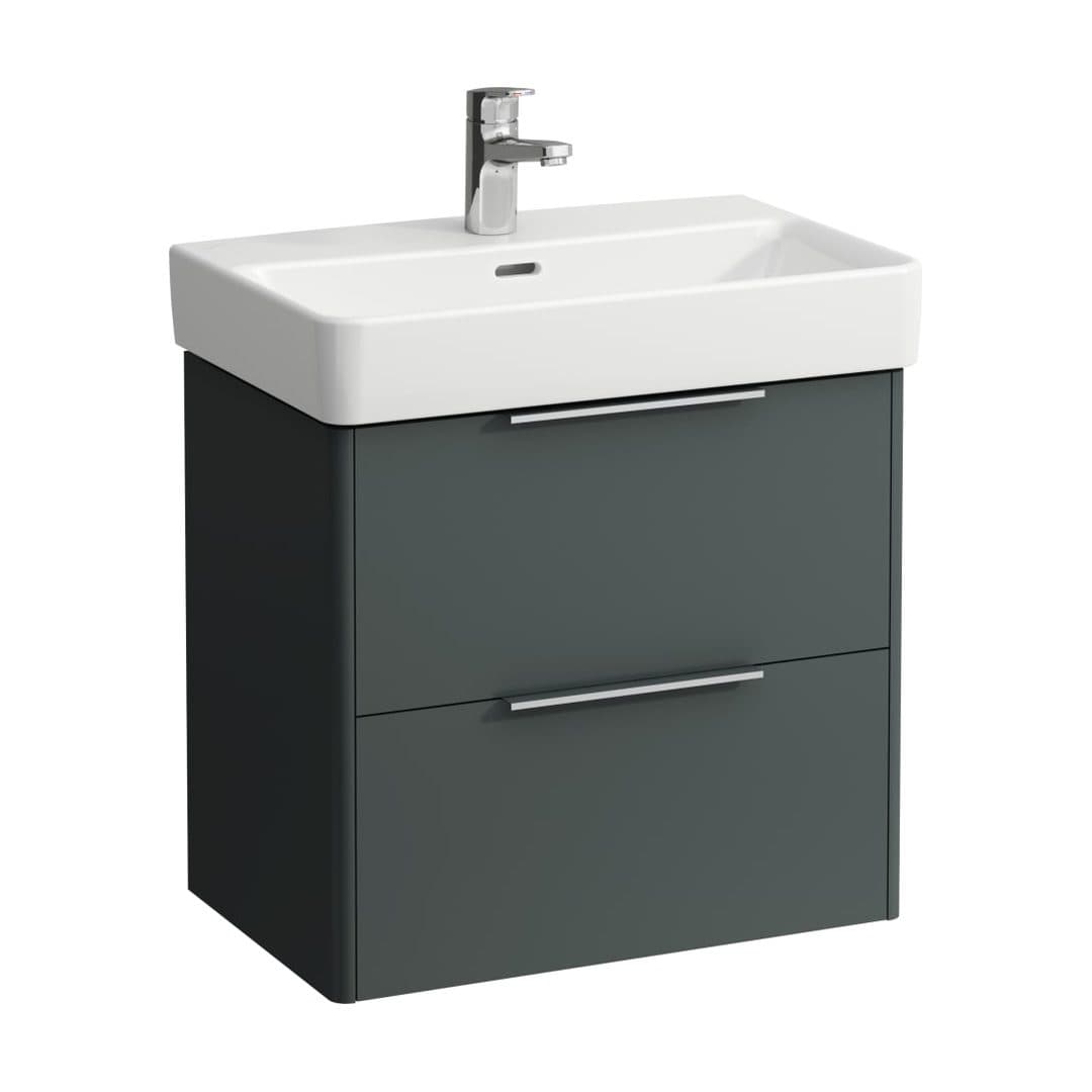 Laufen BASE – Έπιπλο Νιπτήρα – 570 mm, 2 συρτάρια – Traffic Grey (H4022121102661)