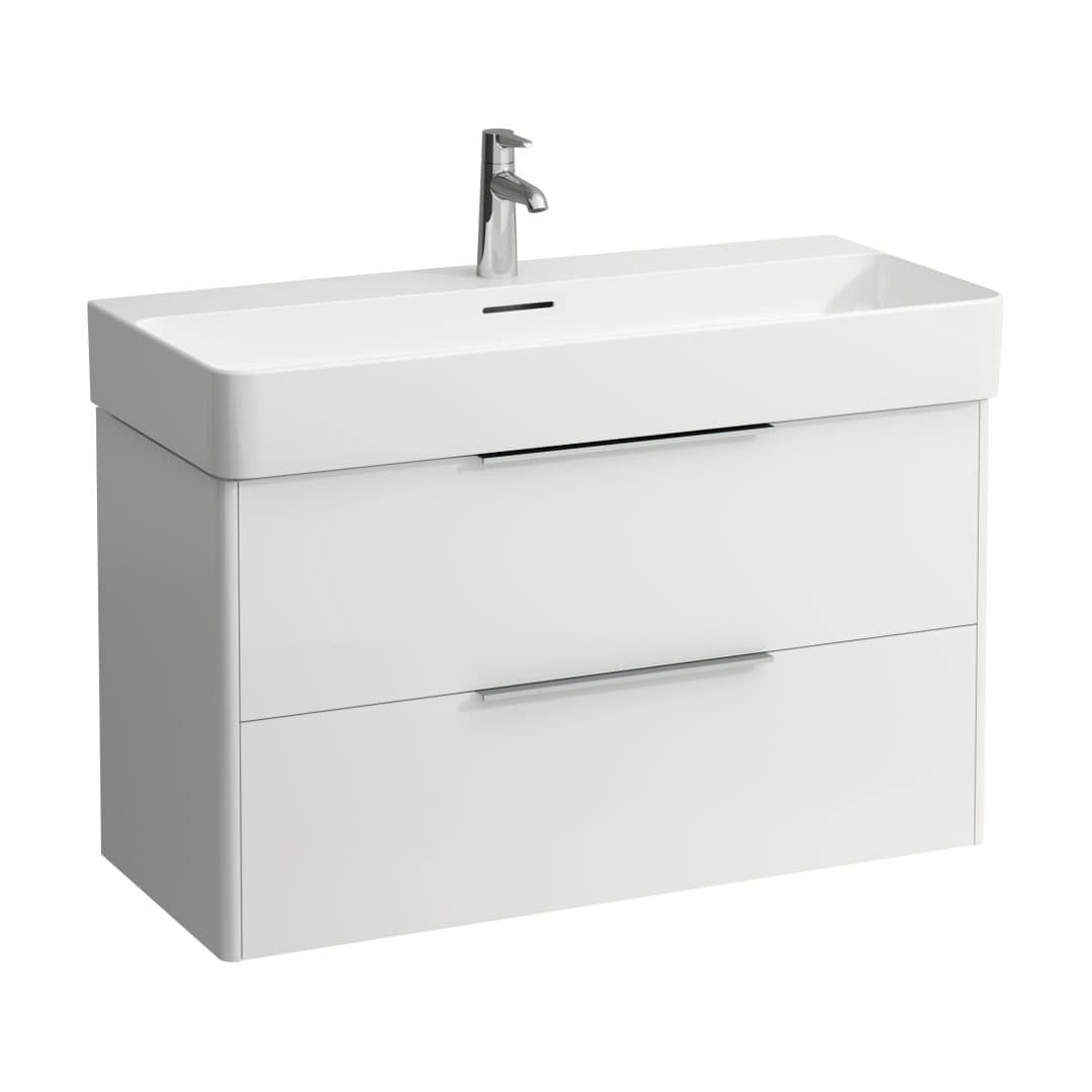 Laufen BASE – Έπιπλο Νιπτήρα – 930 mm, 2 συρτάρια – White glossy (H4024121102611)