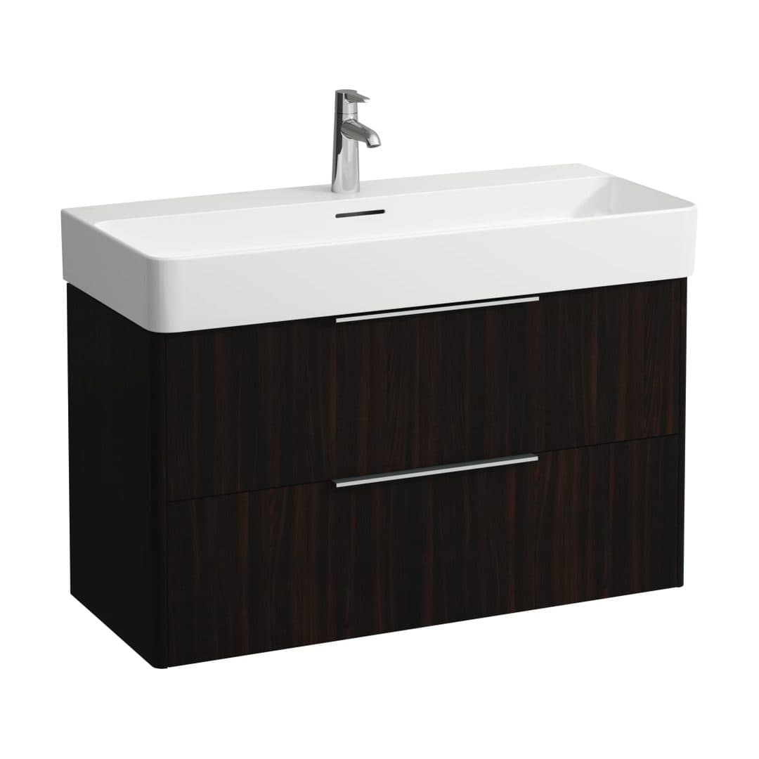 Laufen BASE – Έπιπλο Νιπτήρα – 930 mm, 2 συρτάρια – Dark brown elm (H4024121102631)