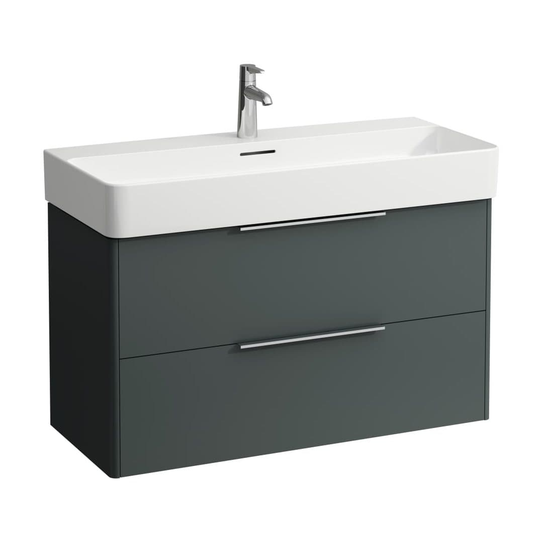 Laufen BASE – Έπιπλο Νιπτήρα – 930 mm, 2 συρτάρια – Traffic Grey (H4024121102661)