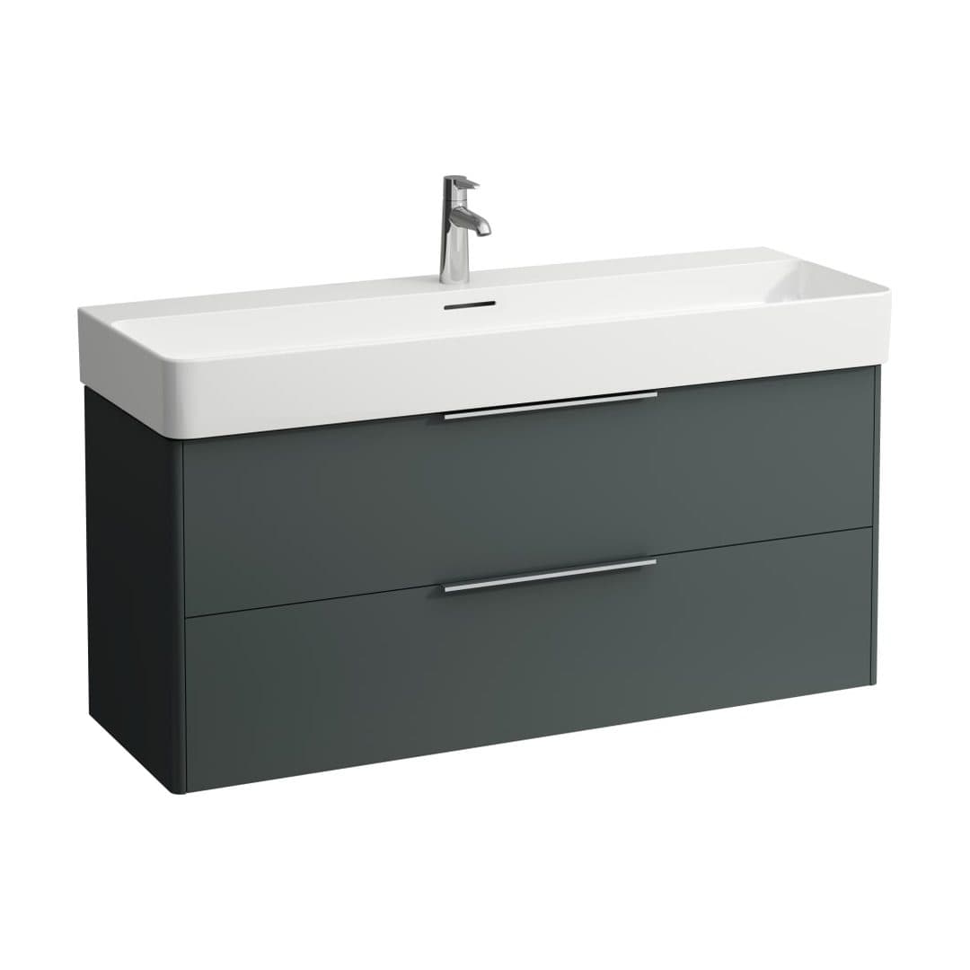 Laufen BASE – Έπιπλο Νιπτήρα – 1180 mm, 2 συρτάρια – Traffic Grey (H4024721102661)