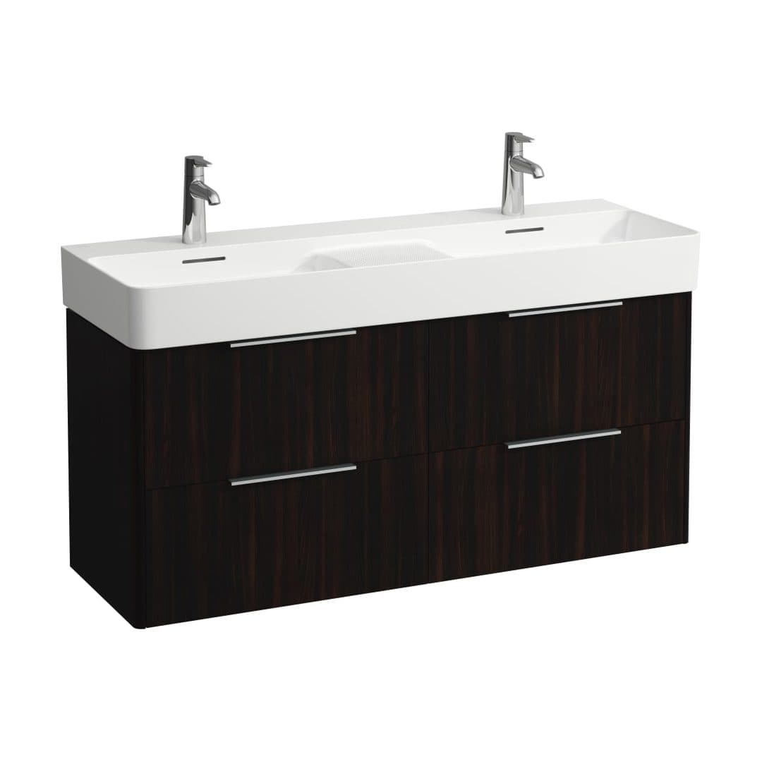 Laufen BASE – Έπιπλο Νιπτήρα – 1180 mm, 4 συρτάρια – Dark brown elm (H4025341102631)