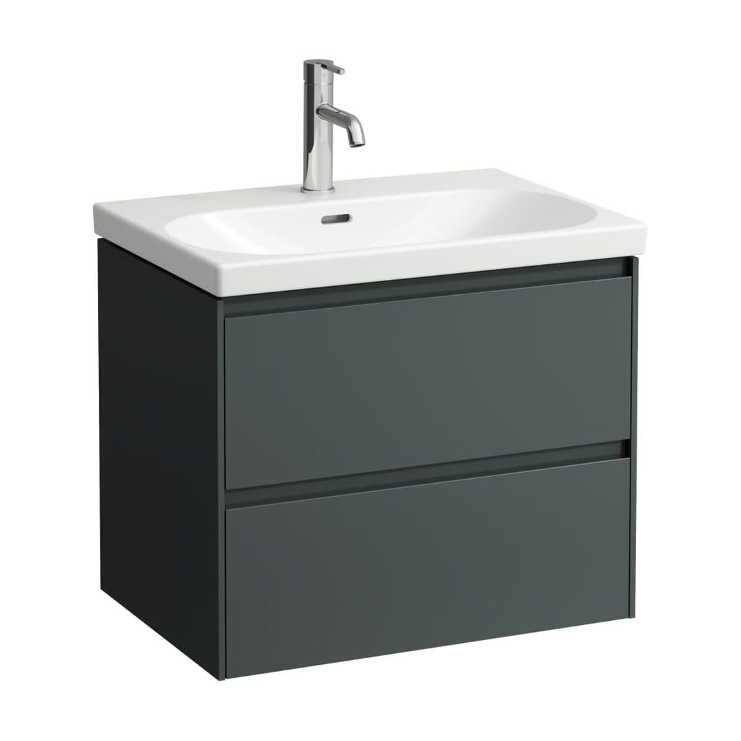 Laufen LANI – Έπιπλο Νιπτήρα – 635 mm, 2 συρτάρια – Traffic Grey (H4035421122661)
