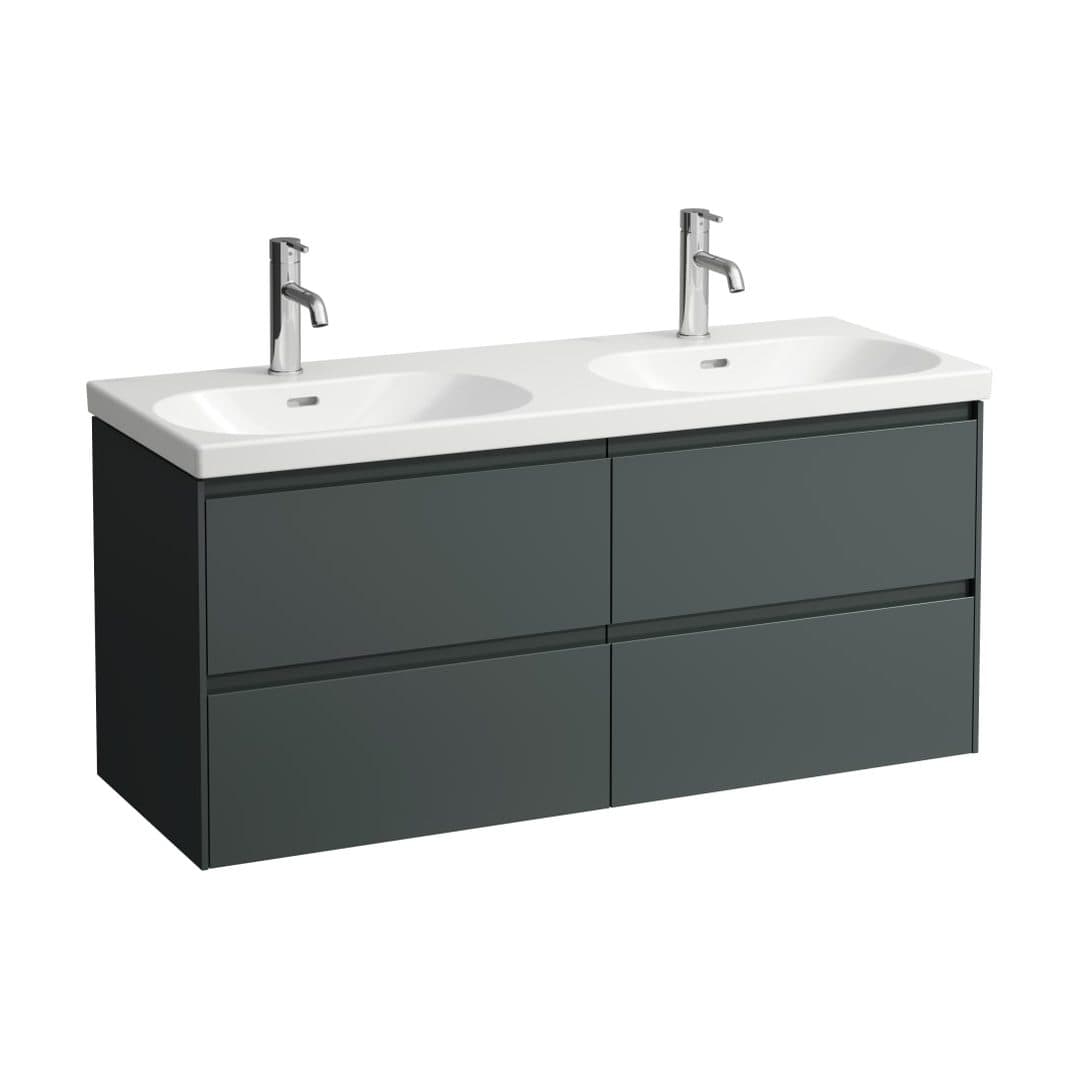 Laufen LANI – Έπιπλο Νιπτήρα – 1180 mm, 4 συρτάρια – Traffic Grey (H4035741122661)