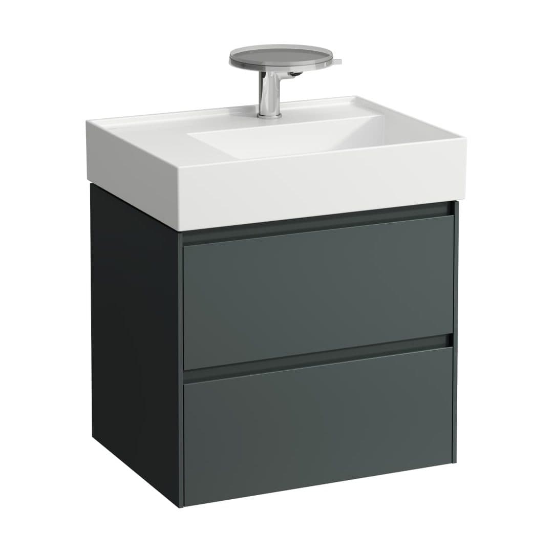 Laufen LANI – Έπιπλο Νιπτήρα – 585 mm, 2 συρτάρια, για νιπτήρα H810335 – Traffic Grey (H4039421122661)