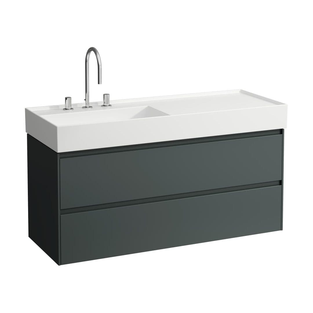 Laufen LANI – Έπιπλο Νιπτήρα – 1180 mm, 2 συρτάρια, για νιπτήρα H813332 – Traffic Grey (H4039721122661)