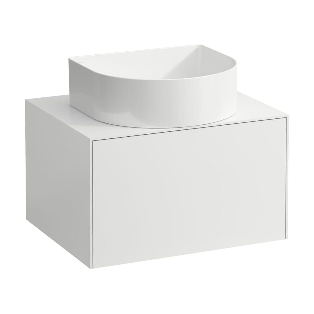 Laufen SONAR – Έπιπλο Νιπτήρα – 575 mm, 1 συρτάρι, κεντρικό άνοιγμα, για νιπτήρα H812340 – White Matt (H4054010341701)