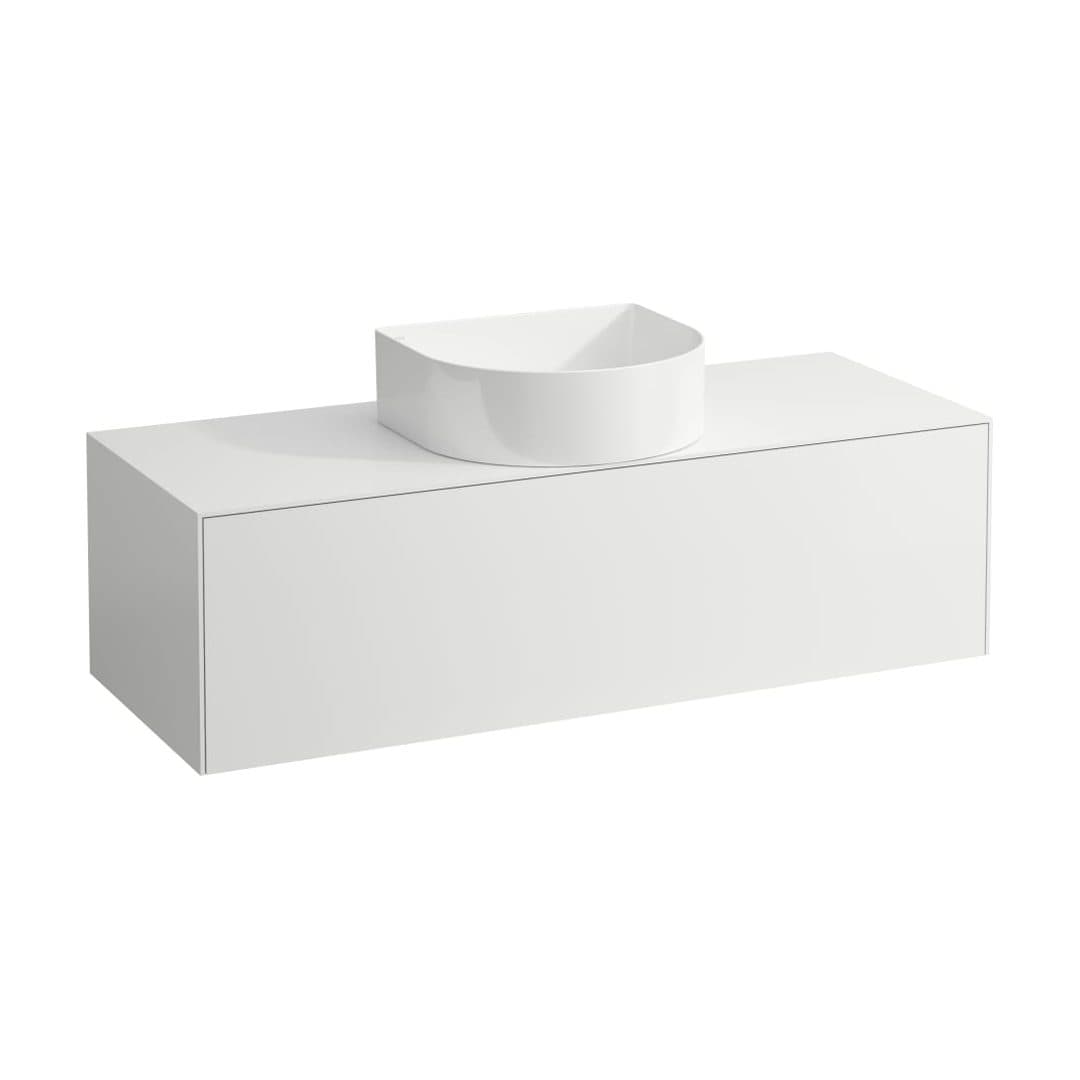 Laufen SONAR – Έπιπλο Νιπτήρα – 1175 mm, 1 συρτάρι, κεντρικό άνοιγμα, για νιπτήρα H812340 – White Matt (H4054210341701)