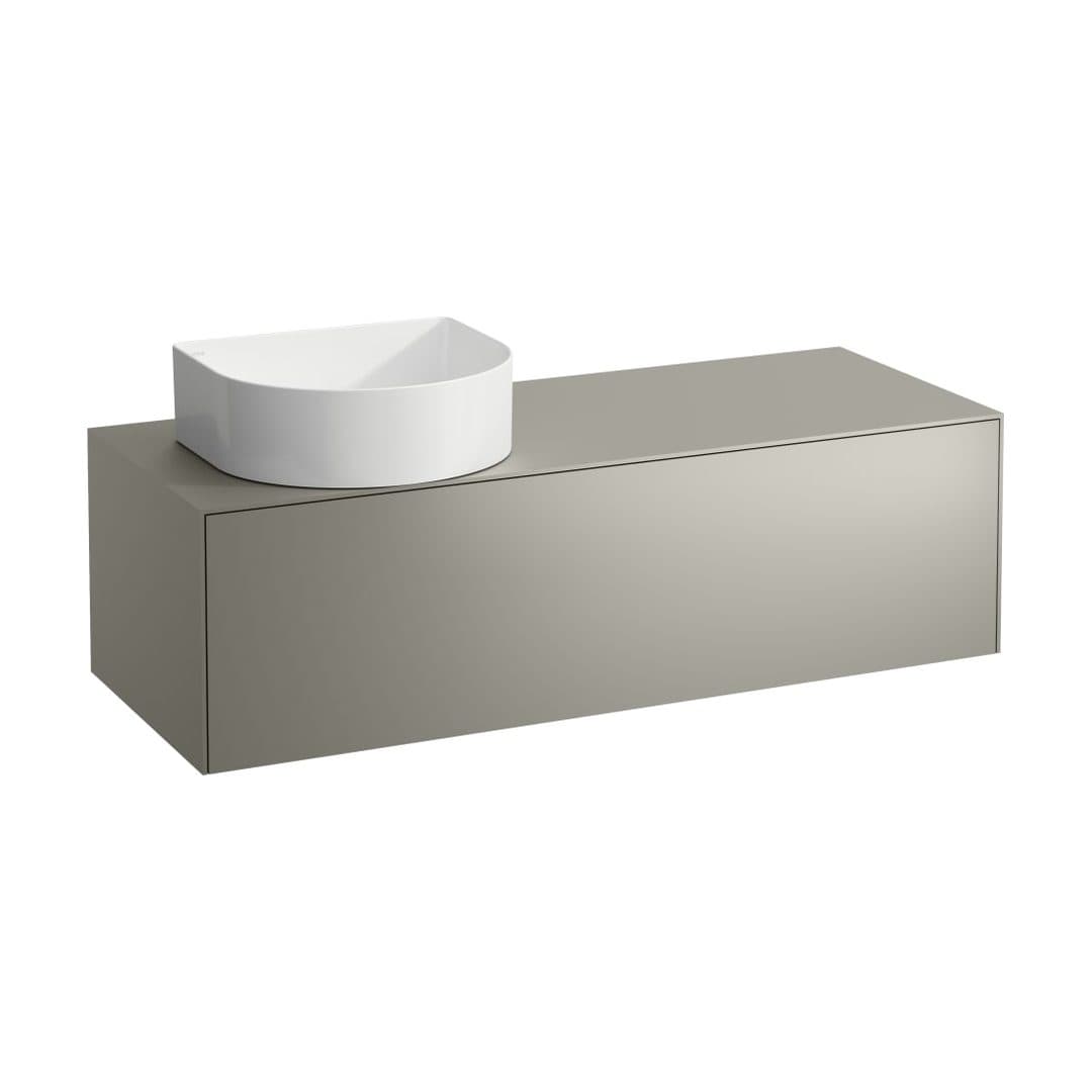 Laufen SONAR – Έπιπλο Νιπτήρα – 1175 mm, 1 συρτάρι, άνοιγμα αριστερά, για νιπτήρα H812340 – Titanium (lacquered) (H4054220340421)